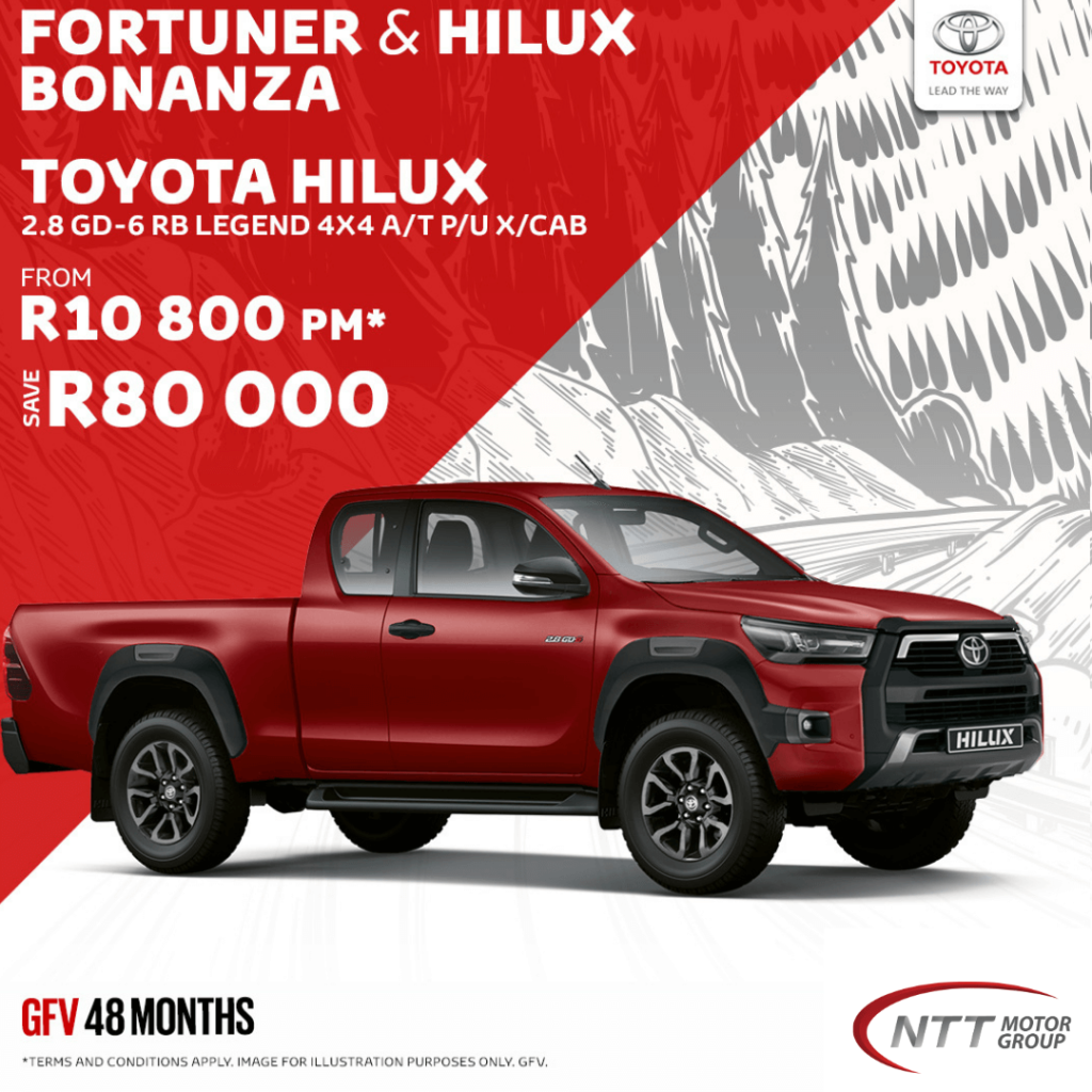 TOYOTA HILUX 2.8 GD-6 RB LEGEND - NTT Motor Group - Cars for Sale in South Africa