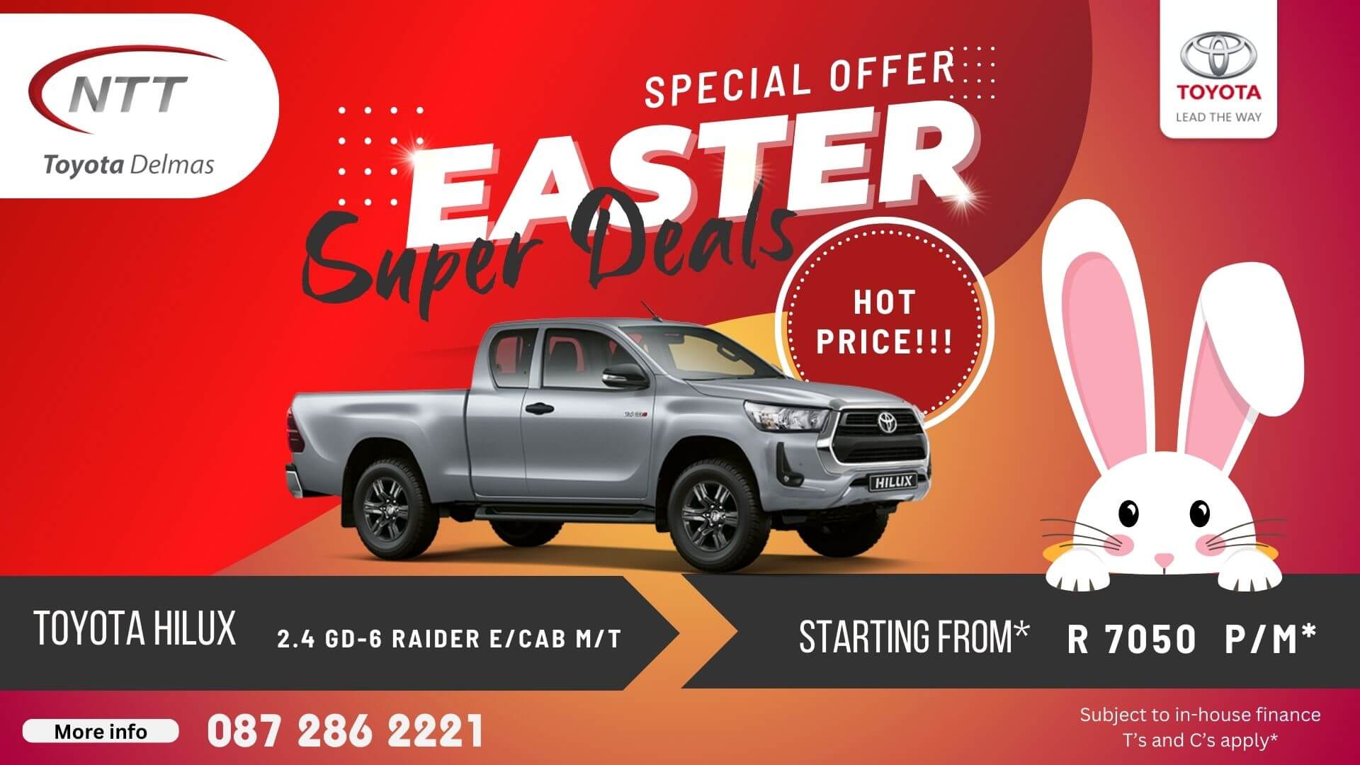 TOYOTA HILUX 2.4 GD-6 RAIDER  - NTT Toyota - New, Used & Demo Cars for Sale in South Africa