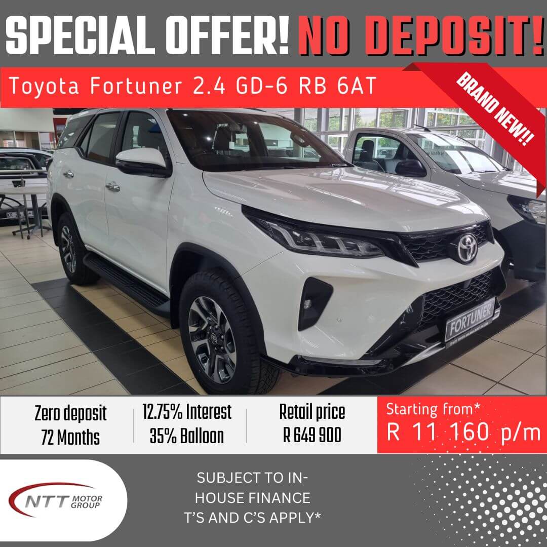 Toyota Fortuner 2.4 GD-6 RB 6AT - NTT Motor Group - New, Used & Demo Cars for Sale in South Africa