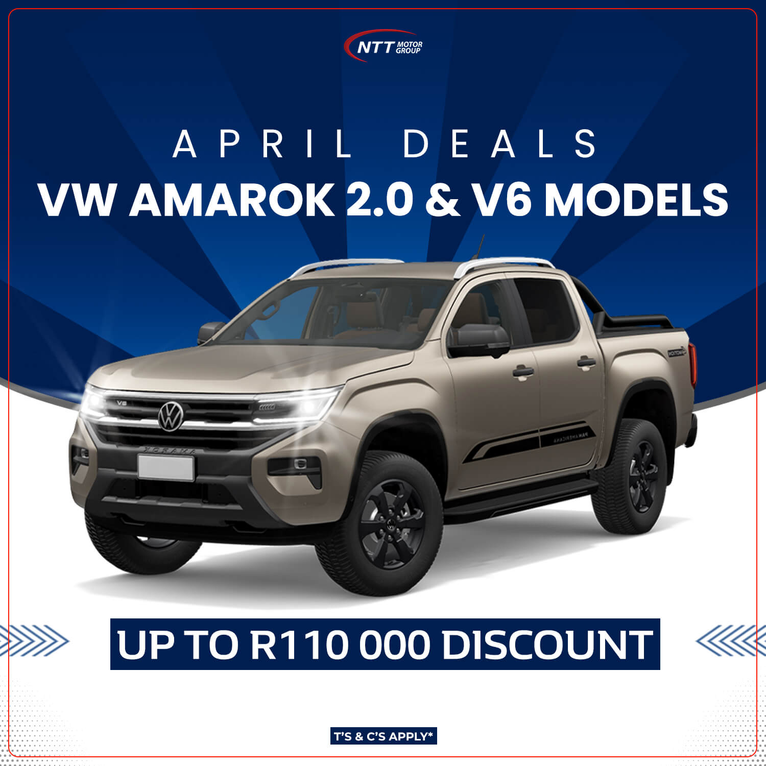 VW AMAROK 2.0 & V6 MODELS - NTT Motor Group - Cars for Sale in South Africa