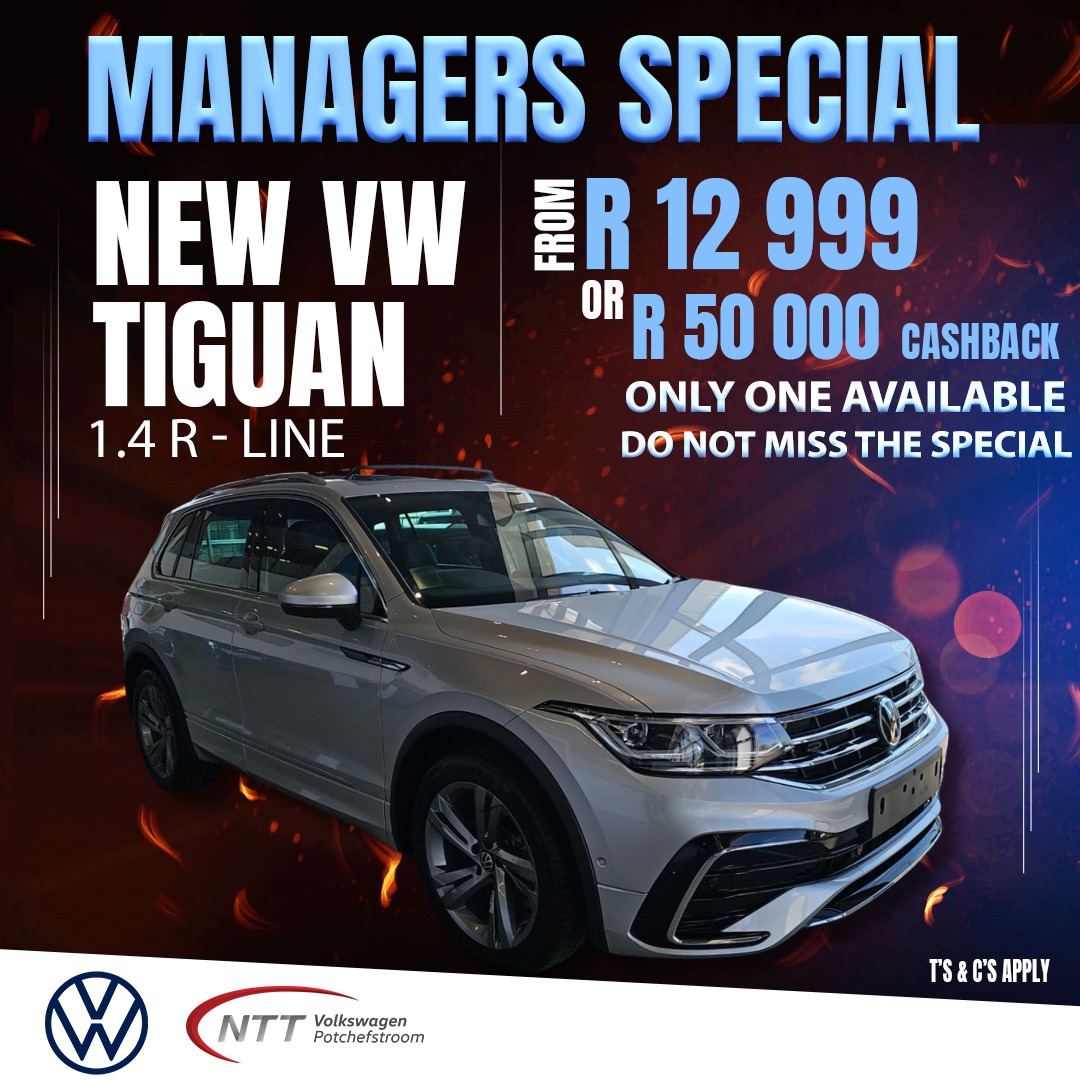 NEW VW TIGUAN 1.4 R-LINE - NTT Volkswagen - New, Used & Demo Cars for Sale in South Africa