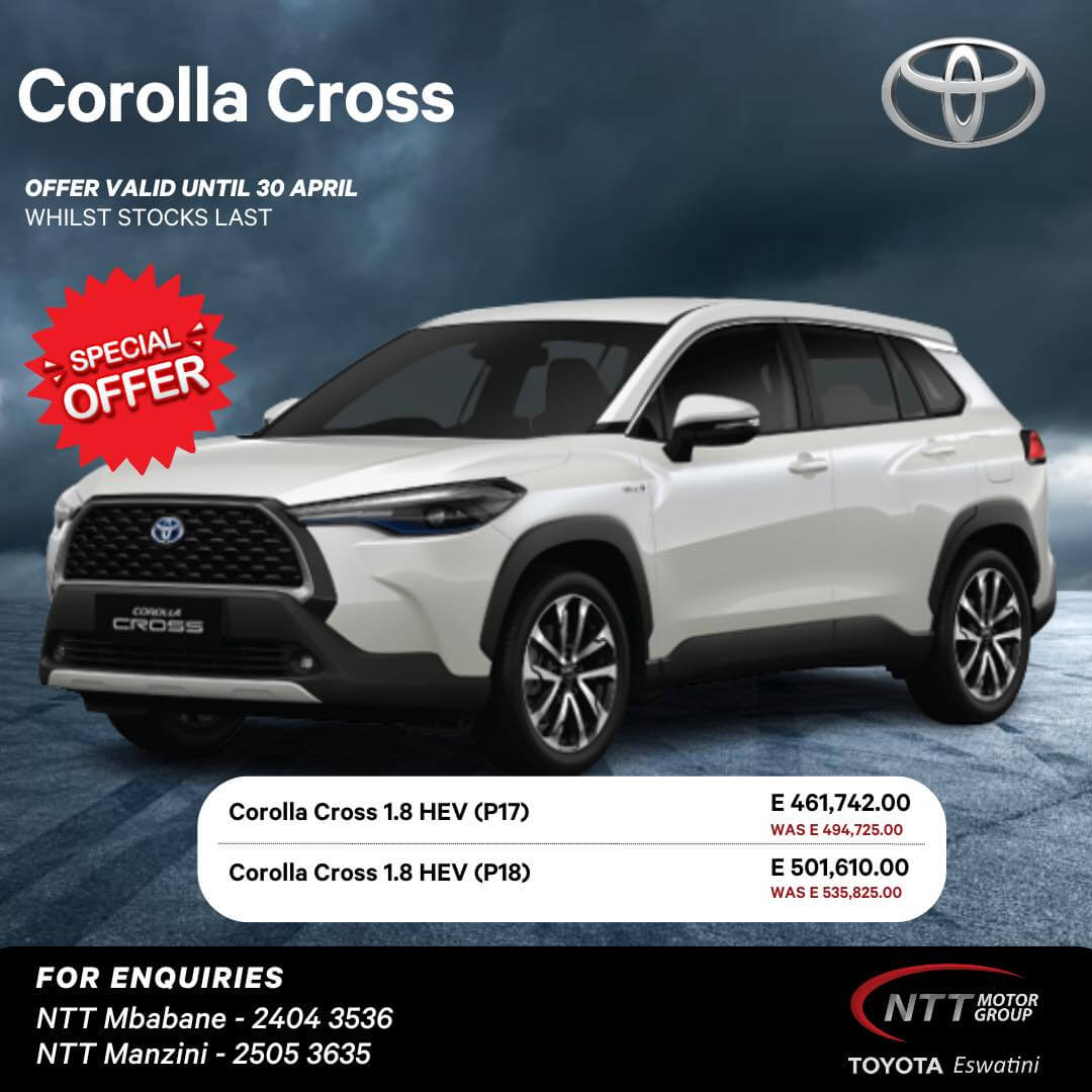 Corolla Cross Special Offer - NTT Toyota Swaziland - New, Used & Demo Cars for Sale in South Africa