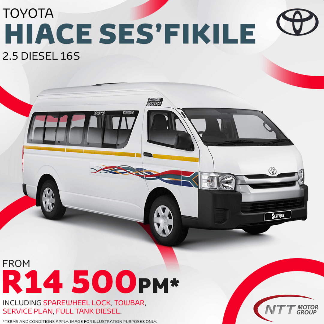 TOYOTA HIACE SES’FIKILE 2.5 DIESEL 16 - NTT Toyota - New, Used & Demo Cars for Sale in South Africa