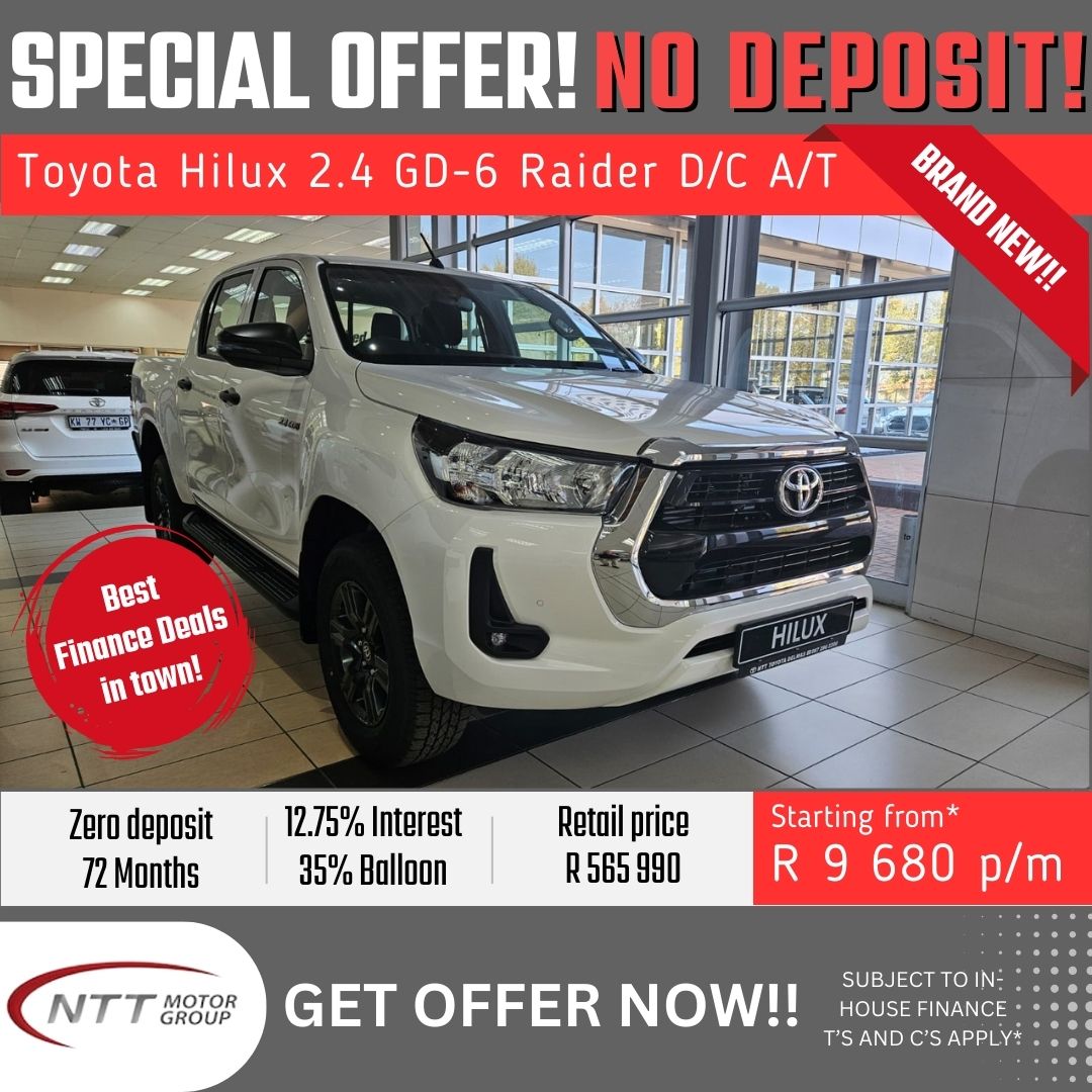 Toyota Hilux 2.4 GD-6 Raider  - NTT Toyota - New, Used & Demo Cars for Sale in South Africa