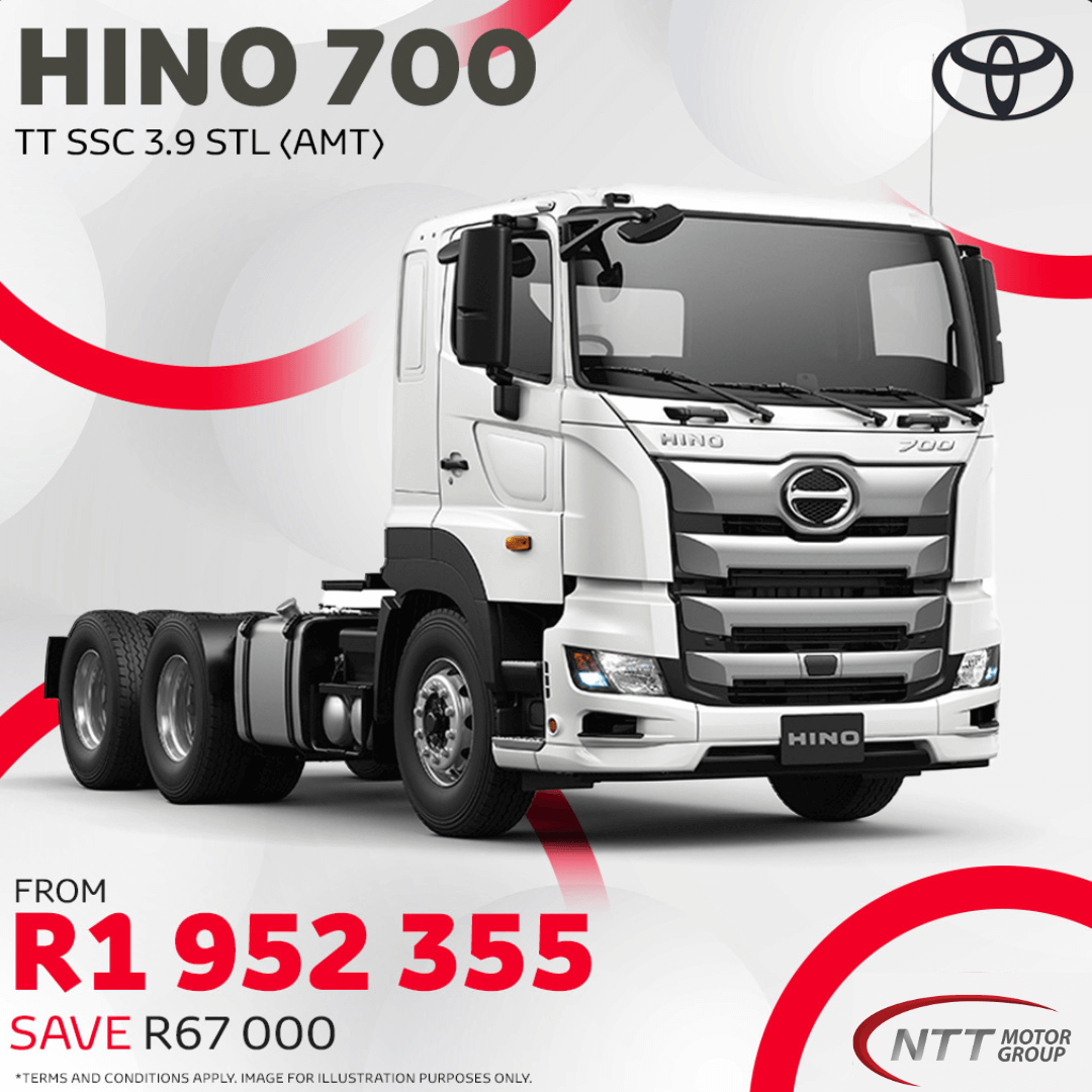 HINO 700 TT SSC 3.9 STL - NTT Toyota - New, Used & Demo Cars for Sale in South Africa