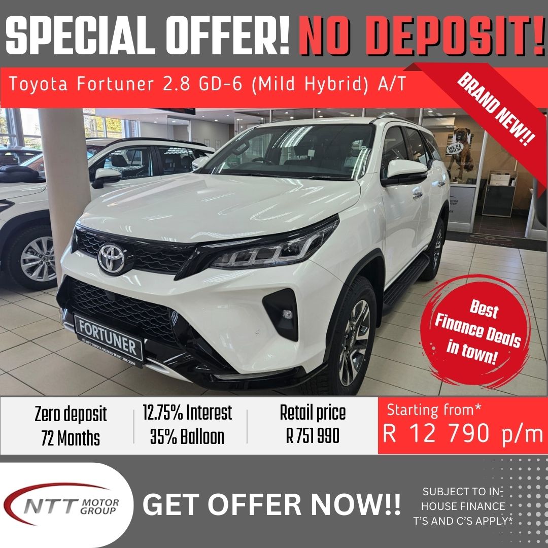 Toyota Fortuner 2.8 GD-6 - NTT Toyota - New, Used & Demo Cars for Sale in South Africa