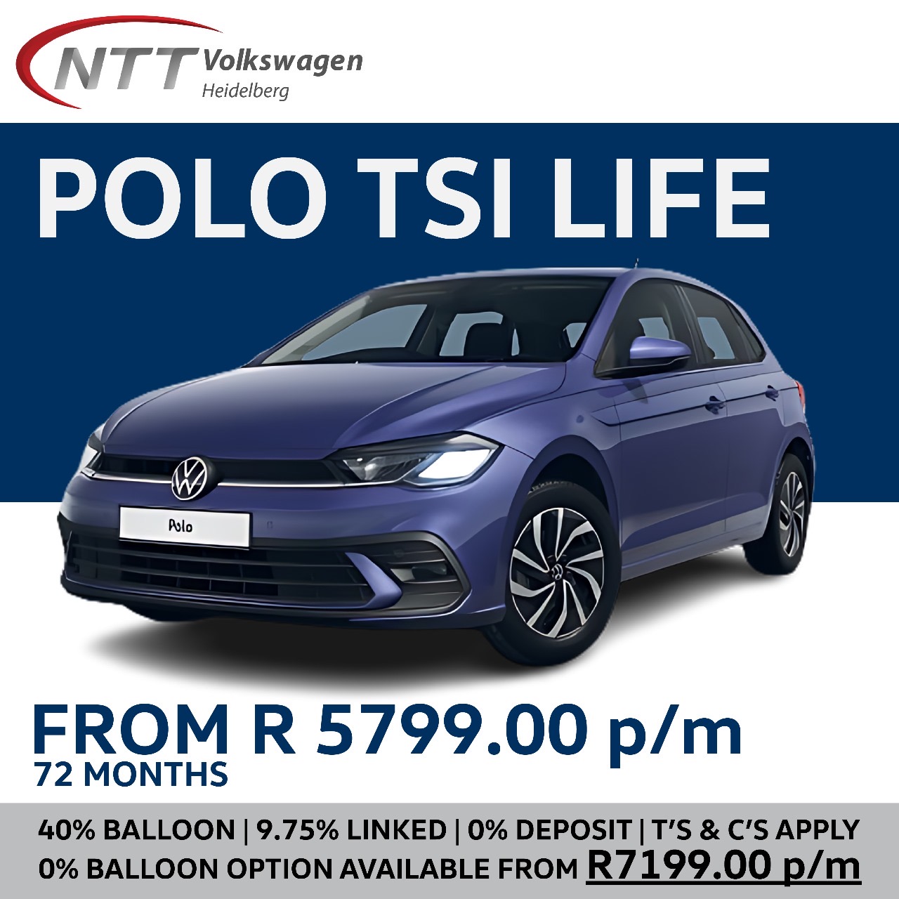 POLO TSI LIFE - NTT Volkswagen - New, Used & Demo Cars for Sale in South Africa