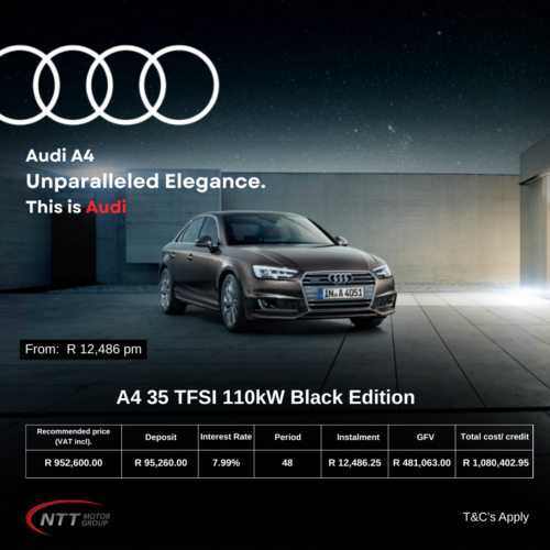A4 35 TFSI 110kW Black Edition image from NTT Motor Group