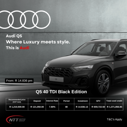 Q5 40 TDI Black Edition image from NTT Motor Group