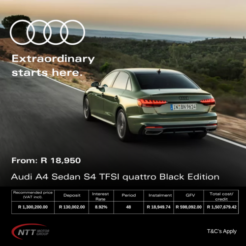 Audi A4 Sedan S4 TFSI quattro Black Edition image from NTT Motor Group