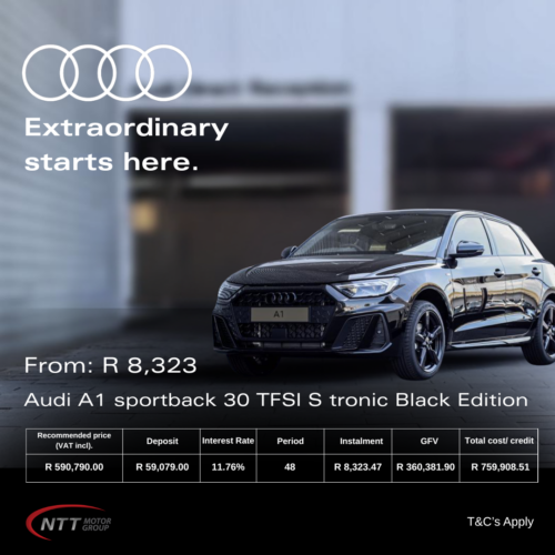 Audi A1 sportback 30 TFSI S tronic Black Edition image from NTT Motor Group