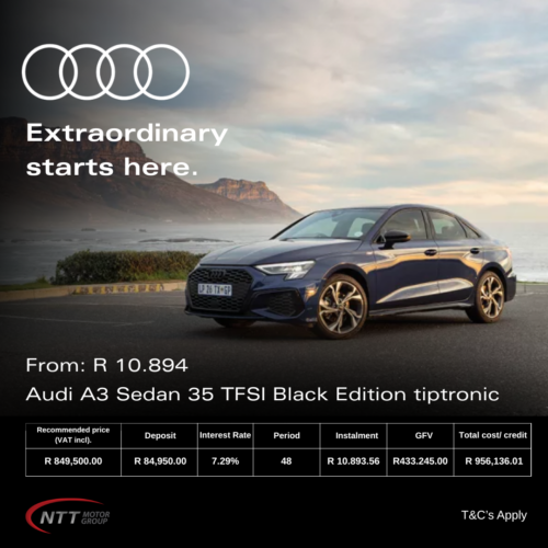 Audi A3 Sedan 35 TFSI Black Edition tiptronic image from NTT Motor Group