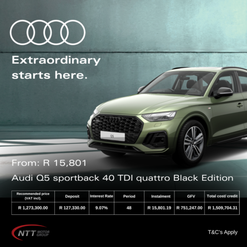 Audi Q5 sportback 40 TDI quattro Black Edition image from NTT Motor Group