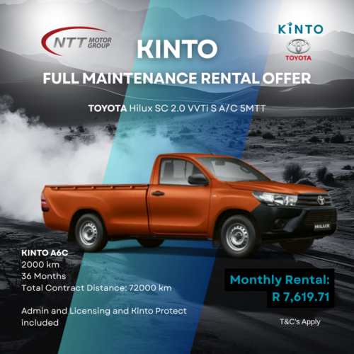 KINTO FULL MAINTENANCE RENTAL OFFER image from NTT Motor Group