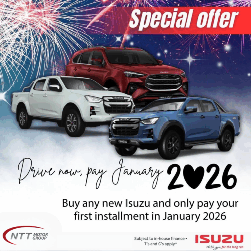 Drive now, Pay January 2026 image from NTT Motor Group