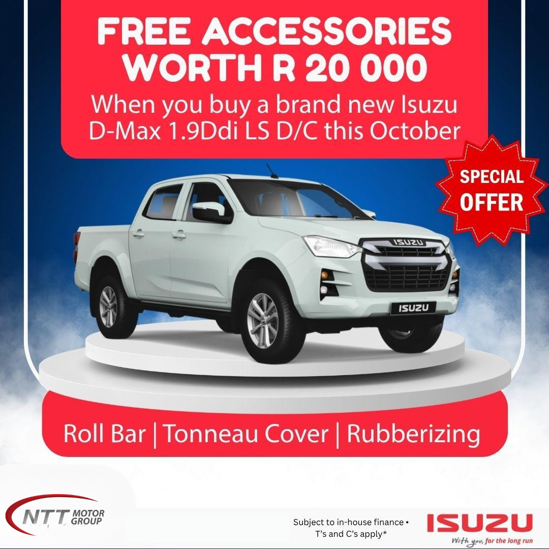 FREE ACCESSORIES WORTH R 20 000 Special Offer