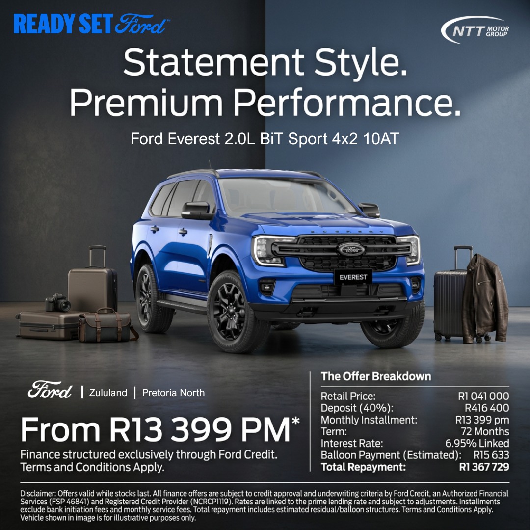 Ford Everest 2.0 BiT Sport 4×2 Special Offer