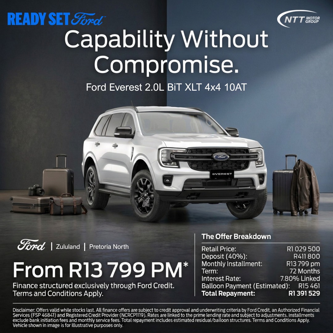 Ford Everest 2.0 BiT XLT 4×4 Special Offer