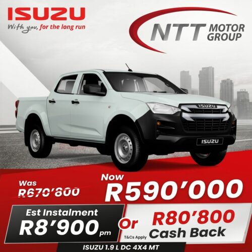 Isuzu D-Max 1.9 LS DC 4×4 MT image from NTT Motor Group