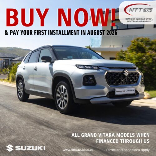 Suzuki Grand Vitara – Buy Now, Pay August 2026