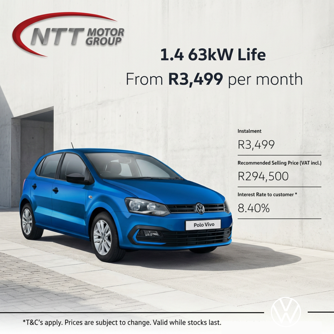 Volkswagen Polo Vivo 1.4 63kW Life image from NTT Motor Group