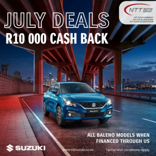 Suzuki Baleno – R10 000 Cash Back image from NTT Motor Group