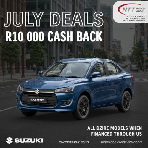 Suzuki Dzire – R10 000 Cash Back