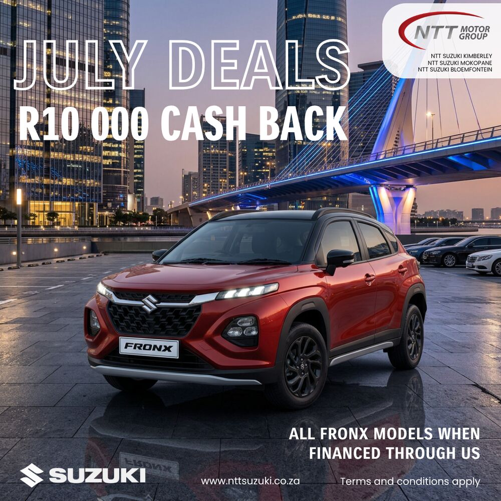Suzuki Fronx – R10 000 Cash Back image from NTT Motor Group