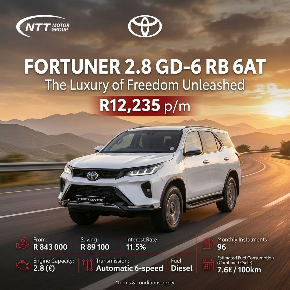 Toyota Fortuner 2.8 GD-6 RB 6AT Special Offer