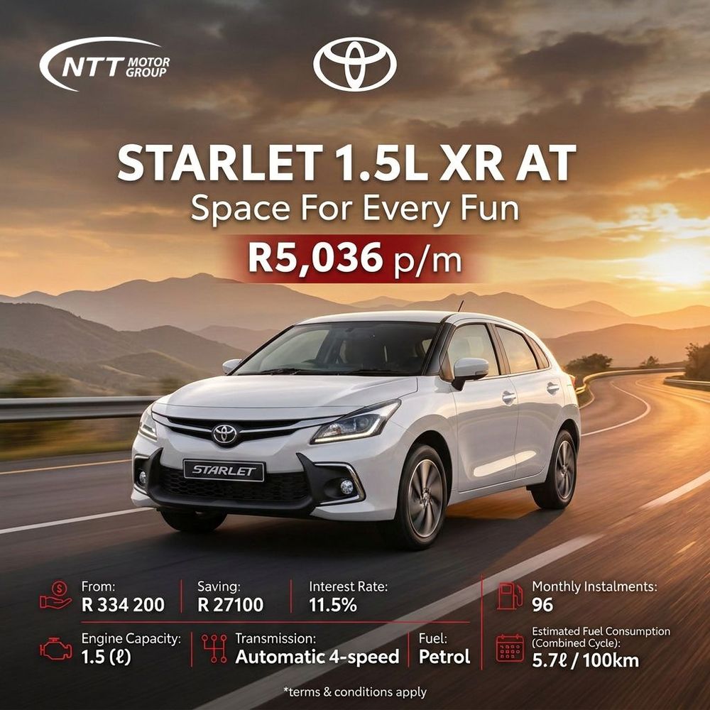 Toyota Starlet 1.5L XR AT Special Offer