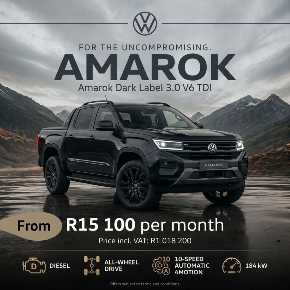 Volkswagen Amarok Dark Label 3.0 V6 TDI image from NTT Motor Group
