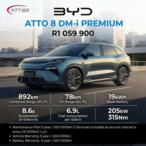 BYD Atto 8 DM-i Premium image from NTT Motor Group