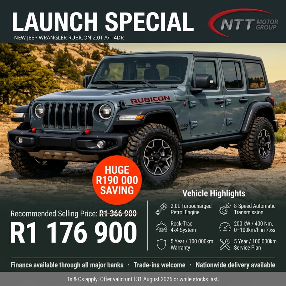 Jeep Wrangler Rubicon 2.0T A/T 4DR Special Offer