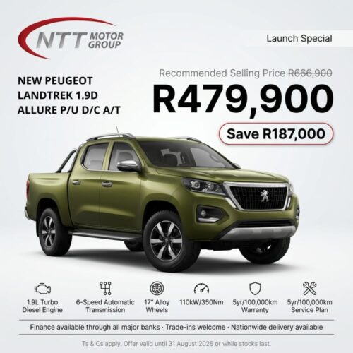 Peugeot Landtrek 1.9D Allure P/U D/C A/T image from NTT Motor Group