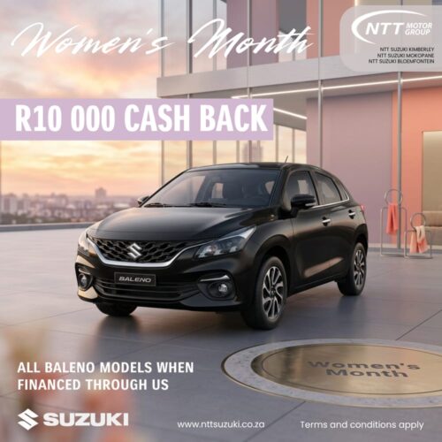 Suzuki Baleno – R10 000 Cash Back