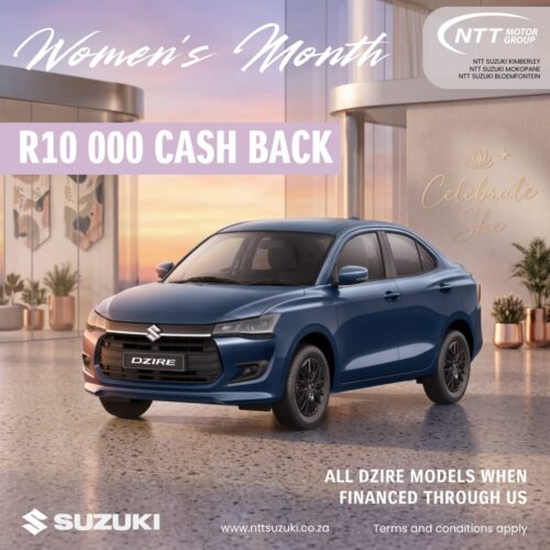 Suzuki Dzire – R10 000 Cash Back