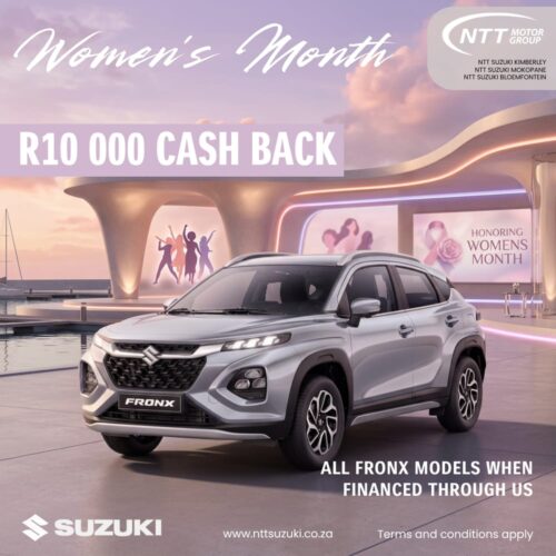 Suzuki Fronx – R10 000 Cash Back