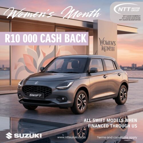 Suzuki Swift – R10 000 Cash Back