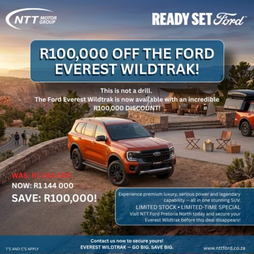 Ford Everest Wildtrak R100 000 Discount