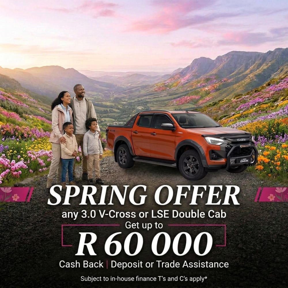Isuzu D-MAX 3.0 V-Cross or LSE Double Cab Special Offer