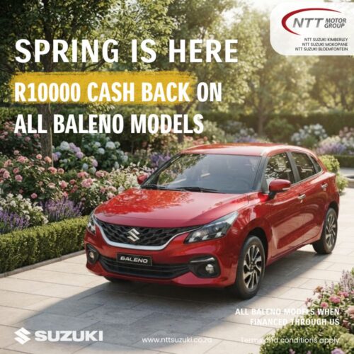 Suzuki Baleno R10 000 Cash Back image from NTT Motor Group
