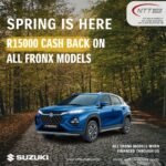 Suzuki Fronx R15 000 Cash Back Special Offer