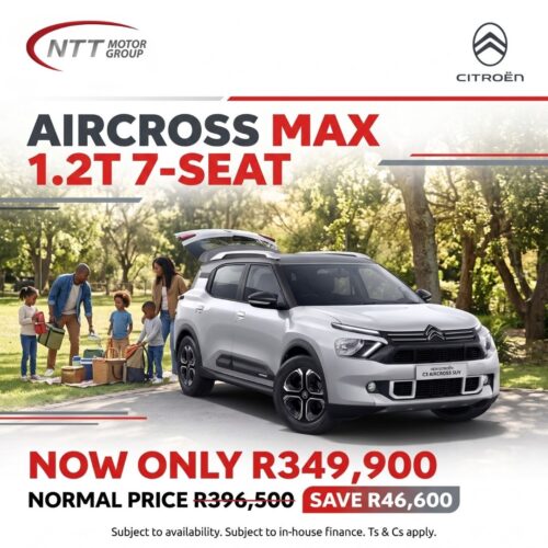 Citroën C3 Aircross Max 1.2T (7-Seat) October Deal image from NTT Motor Group