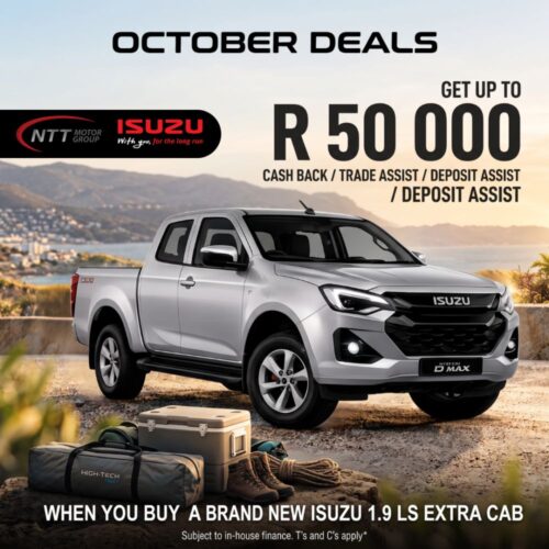 Isuzu D-MAX 1.9 LS Extra Cab October Cashback Deal