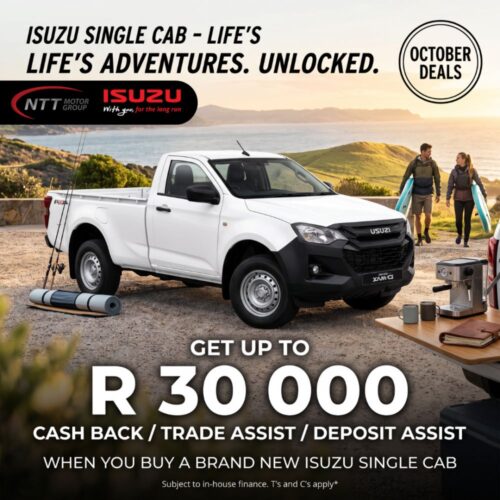 Isuzu D-MAX Single Cab October Cashback Deal