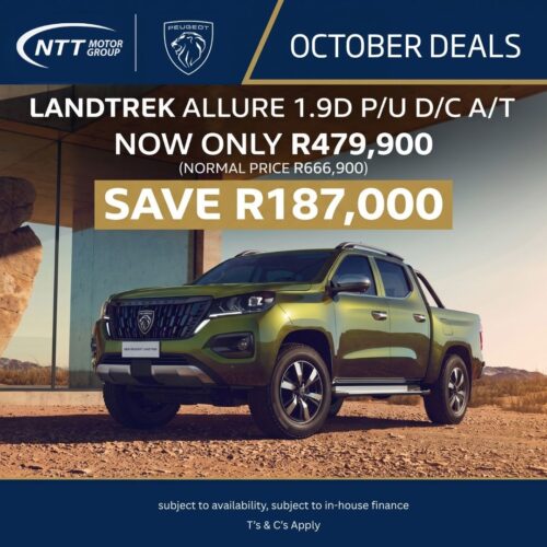 Peugeot Landtrek Allure 1.9D P/U D/C A/T October Deal
