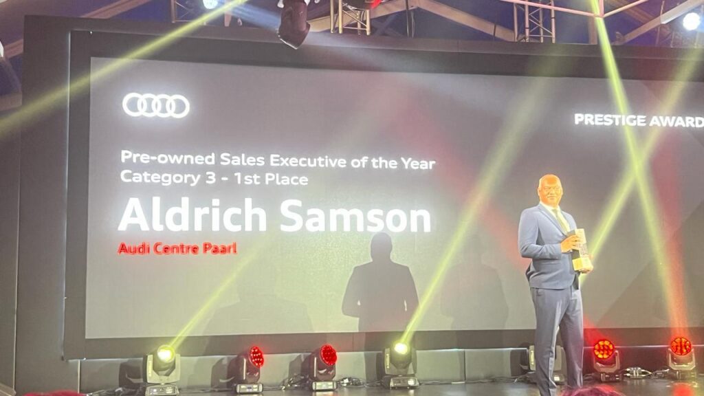 Pre-owned Sales Executive of the Year (Cat 3, 1st Place) — Aldrich Samson · Audi Centre Paarl