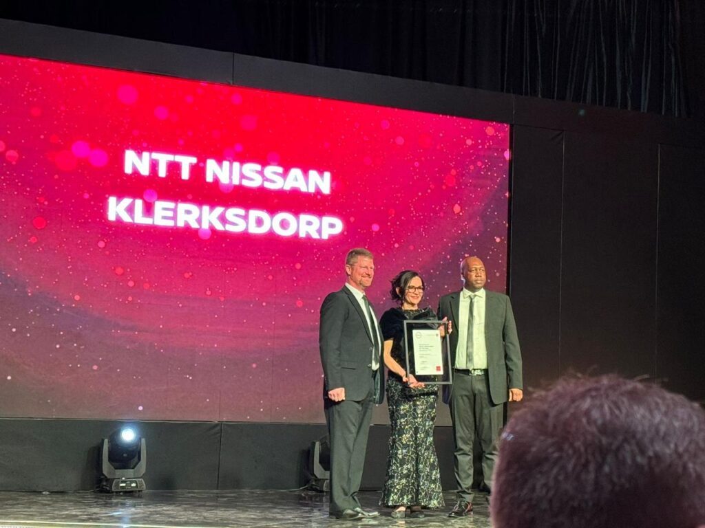 Nissan Dealer Award — NTT Nissan Klerksdorp