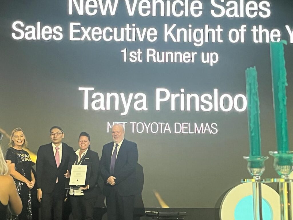 Sales Executive Knight of the Year (1st Runner-up) — Tanya Prinsloo · NTT Toyota Delmas